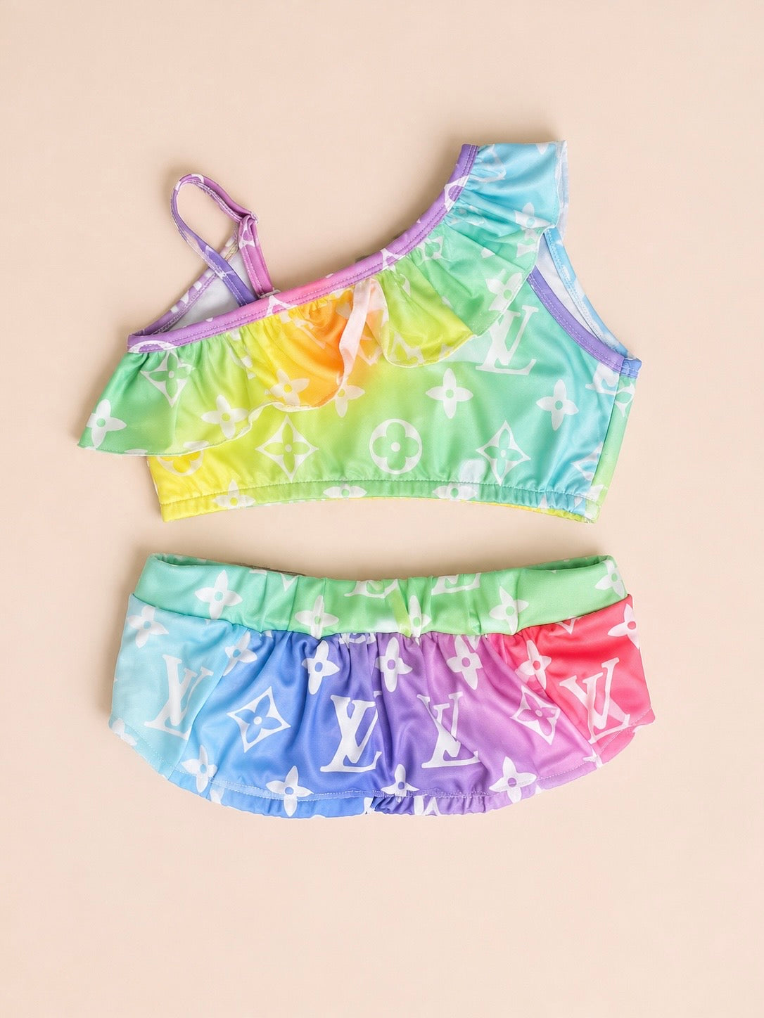 Rainbow Breeze Luxe Swim Set 🌈